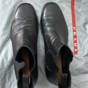 prada - leather boots